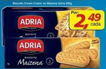 Supermercados Guanabara Biscoito Cream Cracker ou Maizena Adria 200g oferta