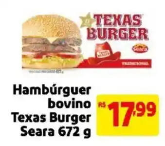 Hambúrguer bovino Texas Burger Seara