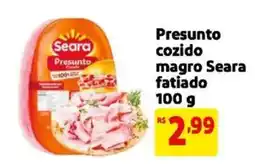 Mercado Extra Presunto cozido magro seara fatiado oferta