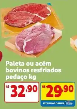 Mercado Extra Paleta ou acém bovinos resfriados pedaço kg oferta
