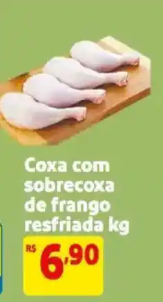 Mercado Extra Coxa com sobrecoxa de frango resfriada oferta