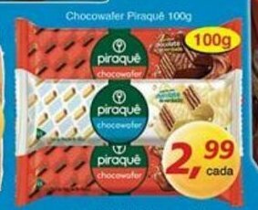 Supermercados Guanabara Chocowafer Piraque 100g oferta