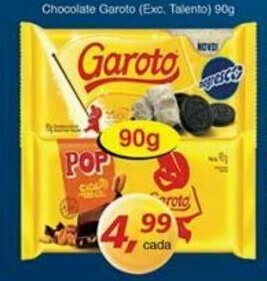Supermercados Guanabara Chocolate Garoto 90g oferta