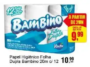 Papel Higiênico Folha Dupla Bambino