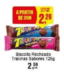 Negreiros Biscoito recheado trakinhas sabores oferta