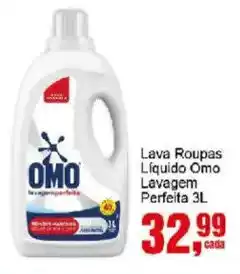 Negreiros Lava Roupas Líquido Omo Lavagem Perfeita oferta