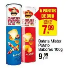 Negreiros Batata mister potato sabores oferta
