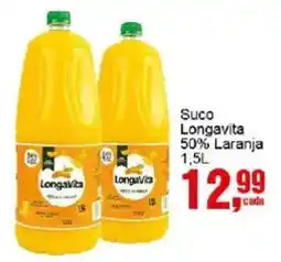 Negreiros Suco Longavita 50% Laranja oferta
