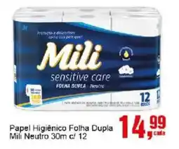 Negreiros Papel Higiênico Folha Dupla Mili Neutro oferta
