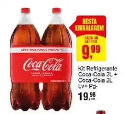 Negreiros Kit refrigerante coca-cola 2l + coca-cola 2l oferta
