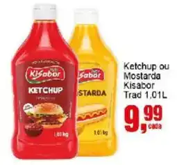Negreiros Ketchup ou Mostarda Kisabor Trad oferta