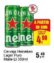 Negreiros Cerveja Heineken Lager Puro Malte Lt oferta