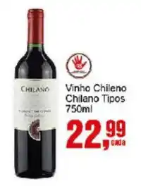 Negreiros Vinho Chileno Chilano Tipos oferta