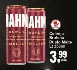 Negreiros Cerveja Brahma Duplo Malte oferta