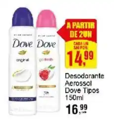 Negreiros Desodorante Aerossol Dove Tipos oferta