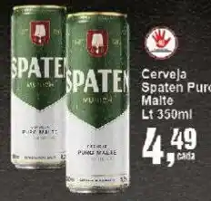 Negreiros Cerveja Spaten Pure Malte oferta