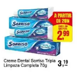 Negreiros Creme Dental Sorriso Tripla Limpeza Completa oferta