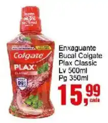 Negreiros Enxaguante bucal colgate plax classic oferta