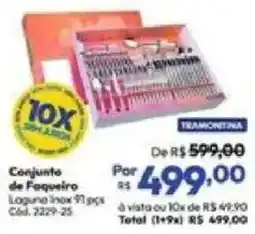 Lojas Becker Conjunto de Faqueiro oferta