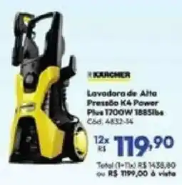 Lojas Becker Lavadora de Alta Pressão K4 Power Plus oferta