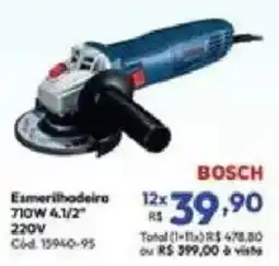 Lojas Becker Esmerilhadeira 710w 4.1/2" oferta