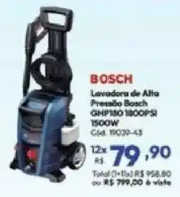 Lojas Becker Lavadora de Alta Pressão Bosch oferta