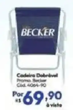Lojas Becker Cadeira Dobrável oferta