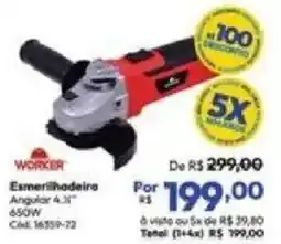 Lojas Becker Esmerilhadeira angular 4,3" 650w oferta