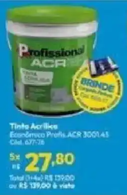 Lojas Becker Tinta Acrilica Economica Profissional ACR oferta