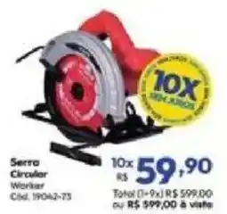 Lojas Becker Serra Circular Worker oferta