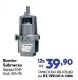 Lojas Becker Bomba submersa sappo 650 oferta