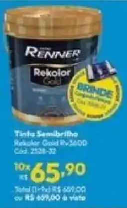 Lojas Becker Tinta semibrilho reikolor gold oferta
