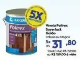 Lojas Becker Verniz polirex sayerlock oferta