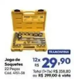 Lojas Becker Jogo de Soquetes oferta
