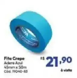 Lojas Becker Fita Crepe Adere Azul oferta