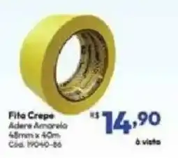 Lojas Becker Fita Crepe Ades Amarela oferta