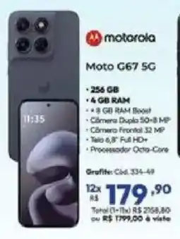 Lojas Becker moto g67 5g oferta