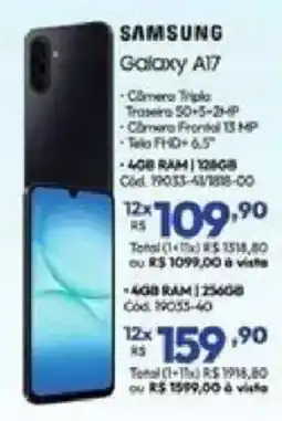 Lojas Becker samsung galaxy a17 oferta