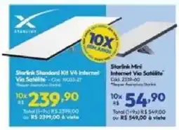 Lojas Becker Starlink standard kit v4 internet via satélite oferta
