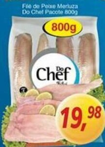Supermercados Guanabara File de Peixe Merluza Do Chef pacote 800g oferta