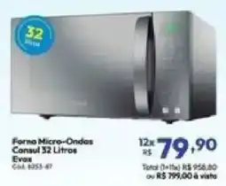 Lojas Becker Forno Micro-Ondas Consul 32 Litros Evax oferta