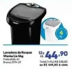 Lojas Becker Lavadora de Roupas Wanke Lis 4kg oferta