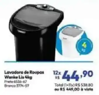 Lojas Becker Lavadora de Roupas Wanke Lis 4kg oferta