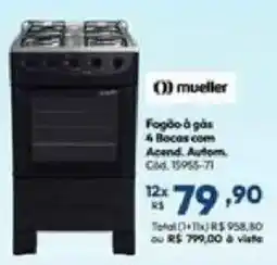 Lojas Becker Fogão à gás 4 Bocas com oferta
