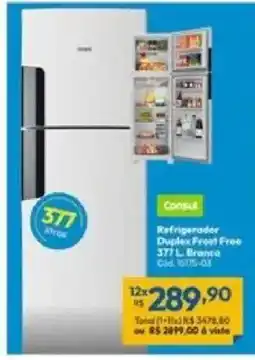 Lojas Becker Refrigerador Duplex Frost Free 377 L. Branco oferta