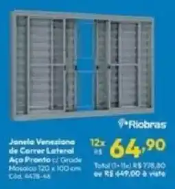 Lojas Becker Janela Veneziana de Correr Lateral oferta