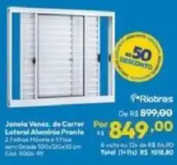 Lojas Becker Janela Venez. de Correr Lateral Alumínio Pronto oferta