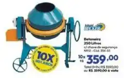 Lojas Becker Betoneira 250 litros oferta