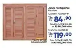 Lojas Becker Janela Pantográfica Eucalipto oferta