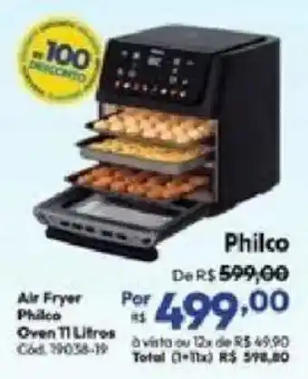 Air Fryer Philco Oven 11 Litros